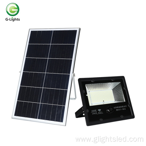 200watt 400watt solar surveillance camera led floodlight